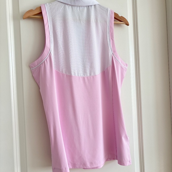 Original Penguin Ladies Gelato Pink Sleeveless Polo - Shirt  Size Large NWOT - Picture 10 of 14